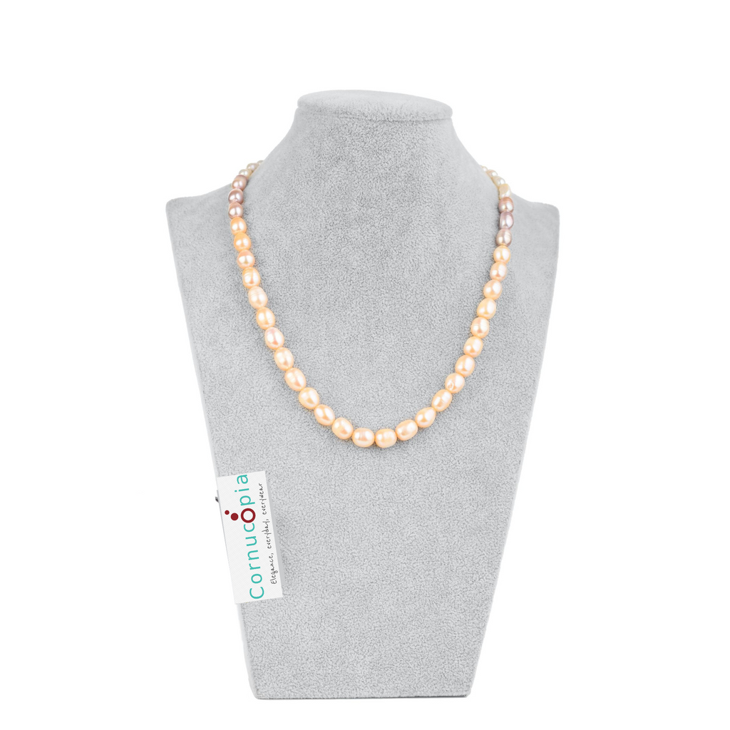 Coco Pearl Necklace | Luxury Freshwater Pearls in 3 Tones