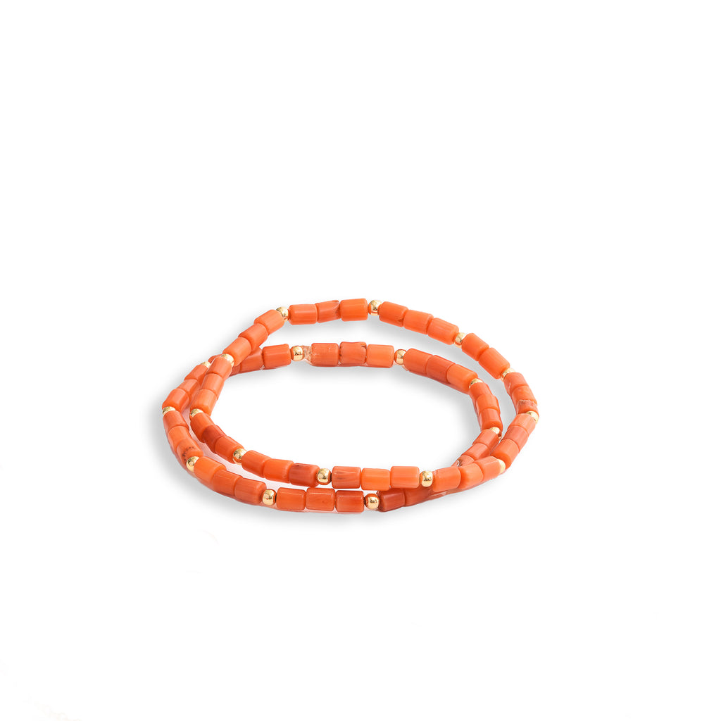 Tiny Coral Bracelets