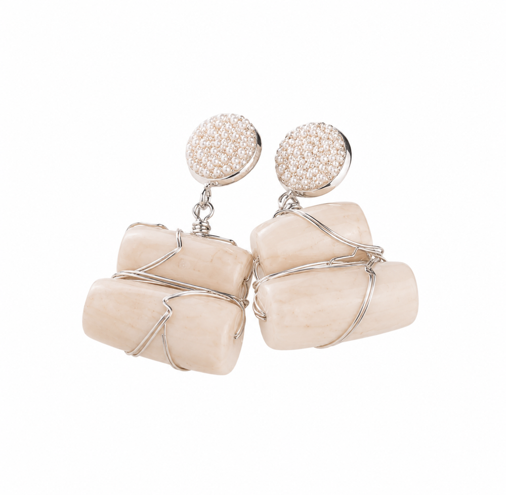 Iyun Coral Earrings