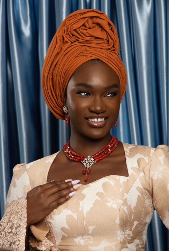 Aisha Luxury Coral Set
