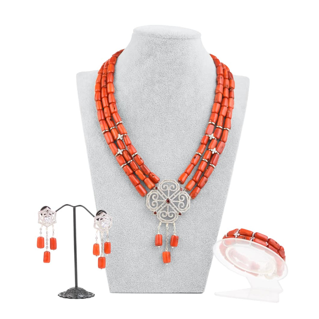 Aisha Luxury Coral Necklace