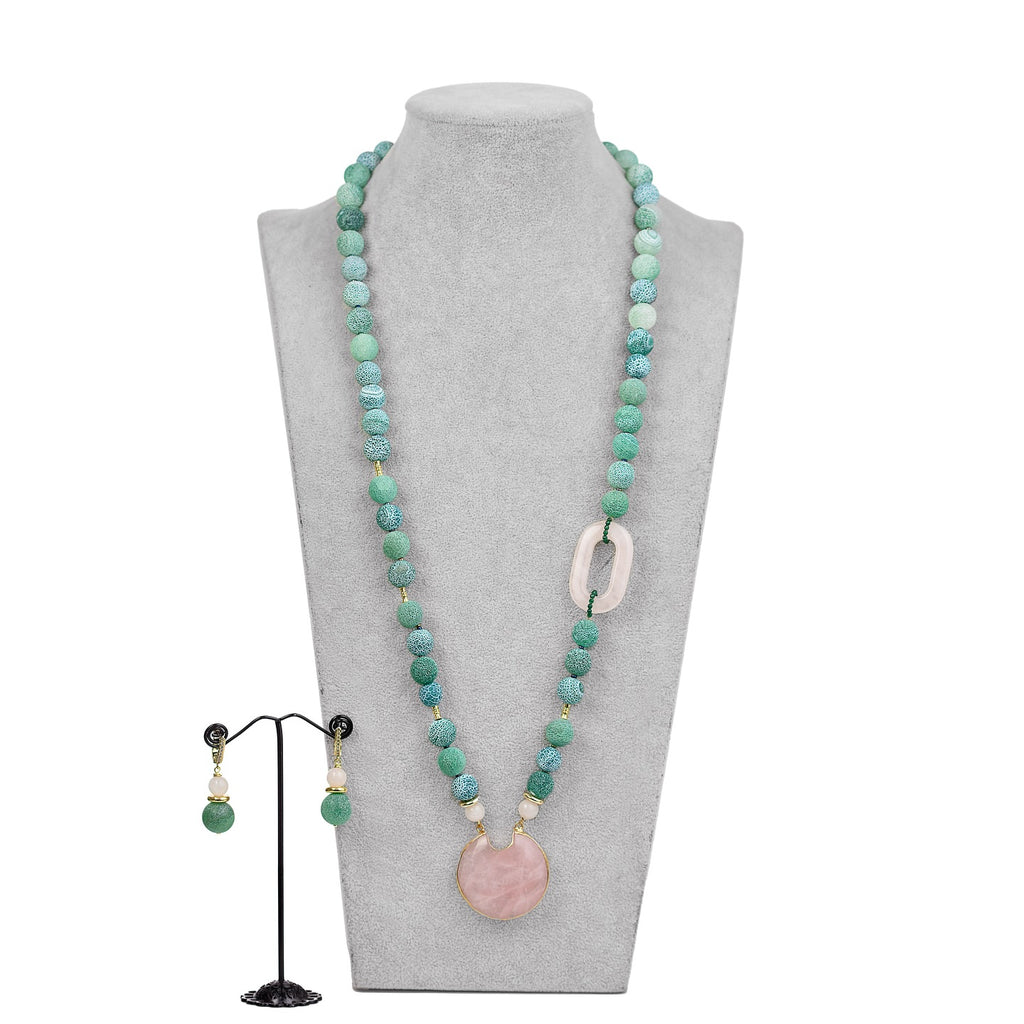 Onyeka Classic Necklace and Earrings Jewelry Set